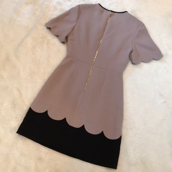 Kate Spade Crepe Scallop Dress Size 4 - Picture 6 of 8